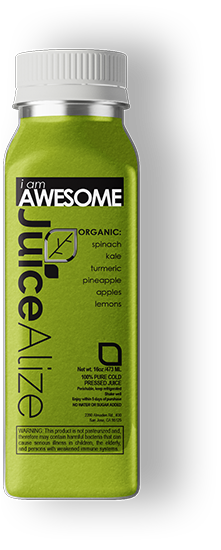 Bottle of I Am Awesome Juice
